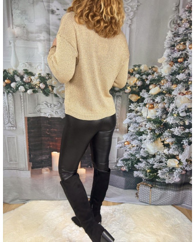 Legging simili noir - TAILLE 34