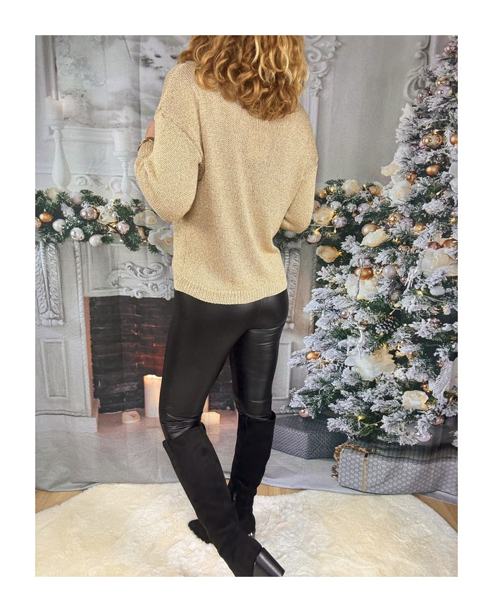 Legging simili noir - TAILLE 34