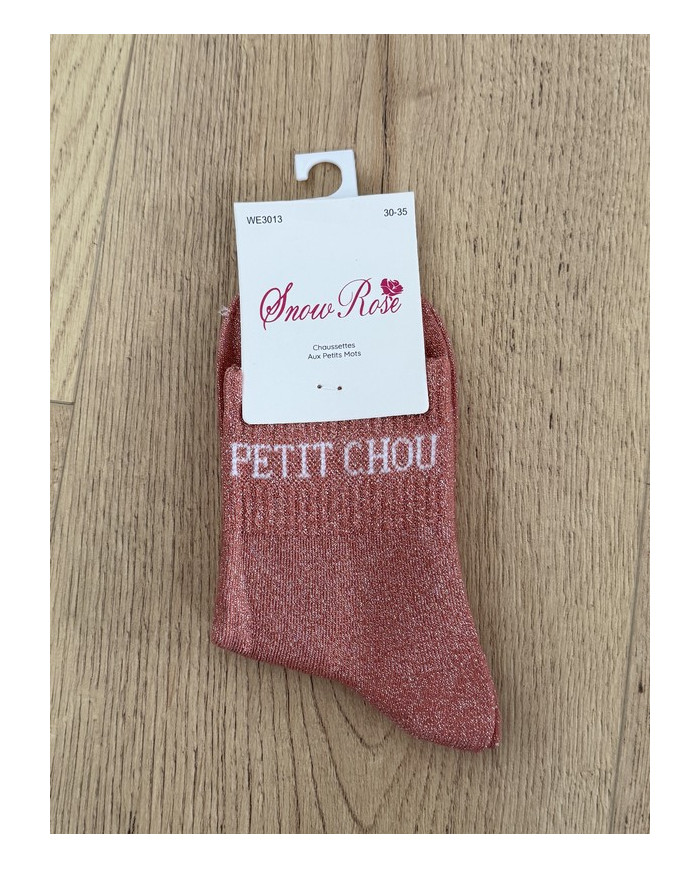 Chaussettes pailletées "PETIT CHOU" - Enfant (30-35)