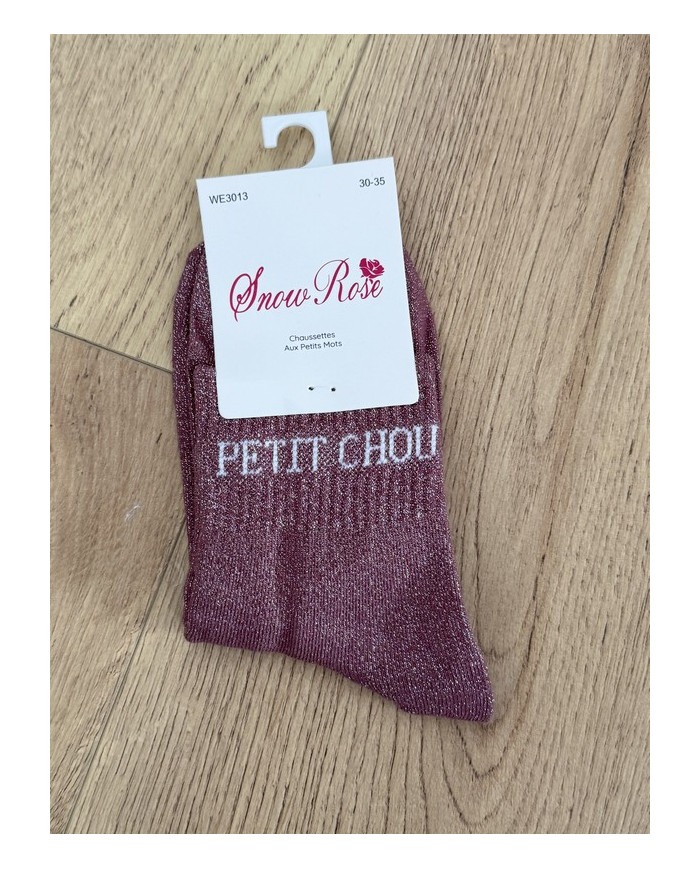 Chaussettes pailletées "PETIT CHOU" - Enfant (30-35)