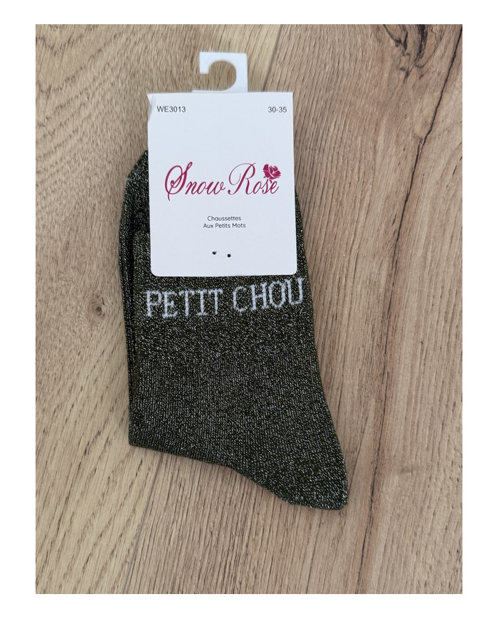 Chaussettes pailletées "PETIT CHOU" - Enfant (30-35)