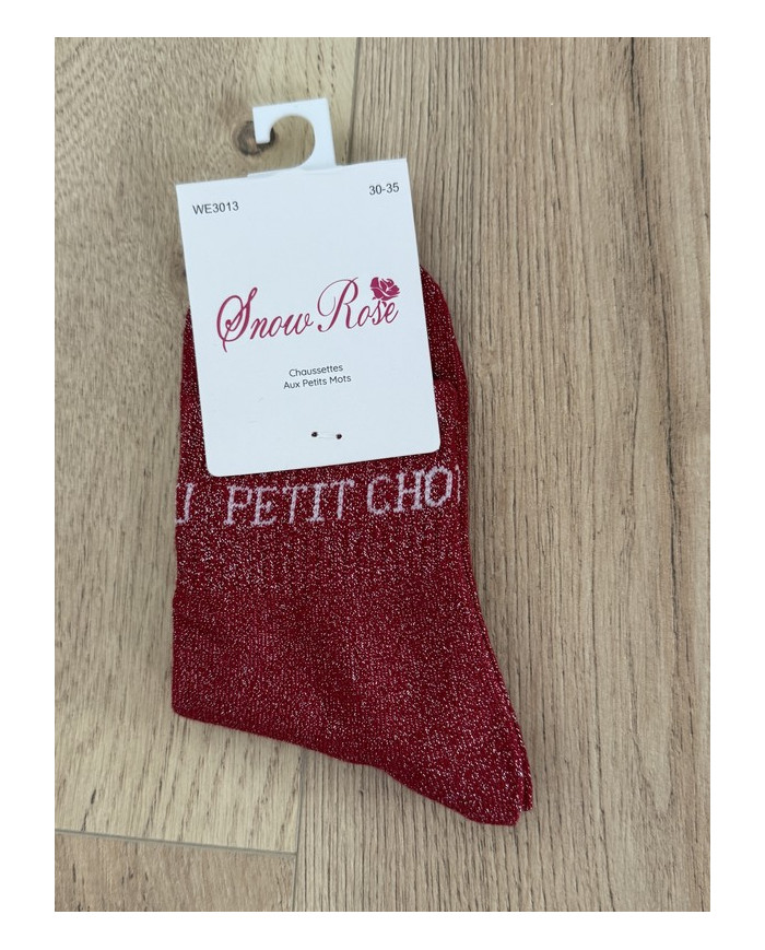 Chaussettes pailletées "PETIT CHOU" - Enfant (30-35)