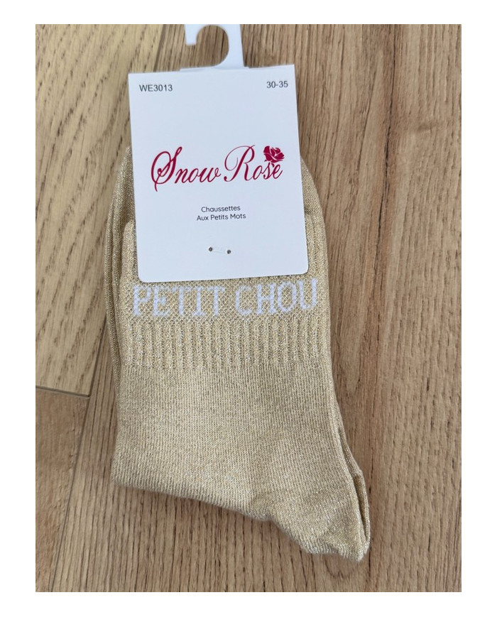 Chaussettes pailletées "PETIT CHOU" - Enfant (30-35)
