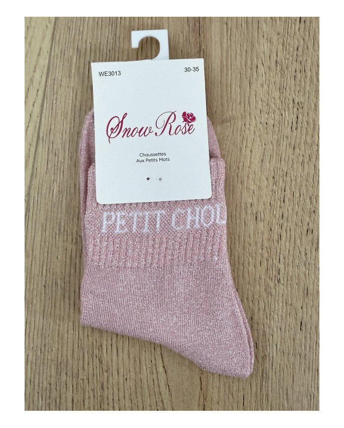 Chaussettes pailletées "PETIT CHOU" - Enfant (30-35)