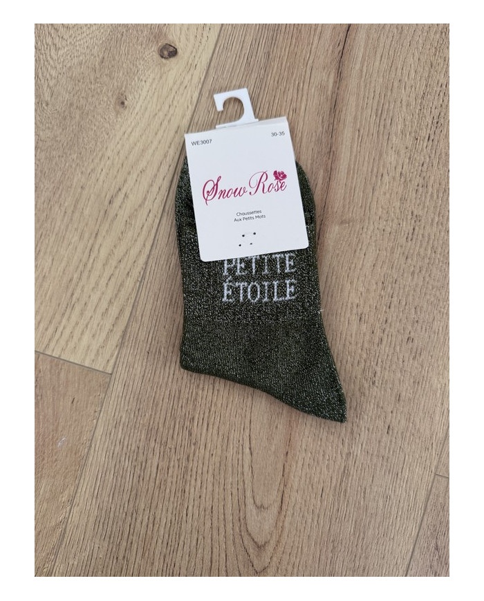 Chaussettes pailletées "PETIT ETOILE" - Enfant (30-35)