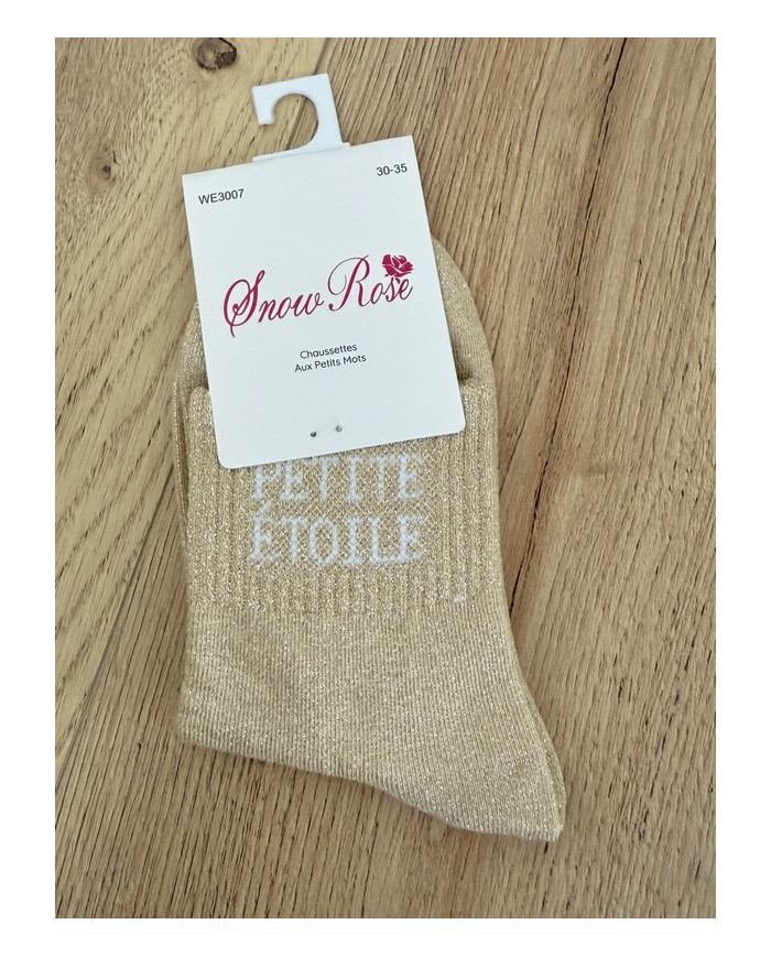 Chaussettes pailletées "PETIT ETOILE" - Enfant (30-35)