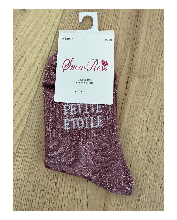 Chaussettes pailletées "PETIT ETOILE" - Enfant (30-35)