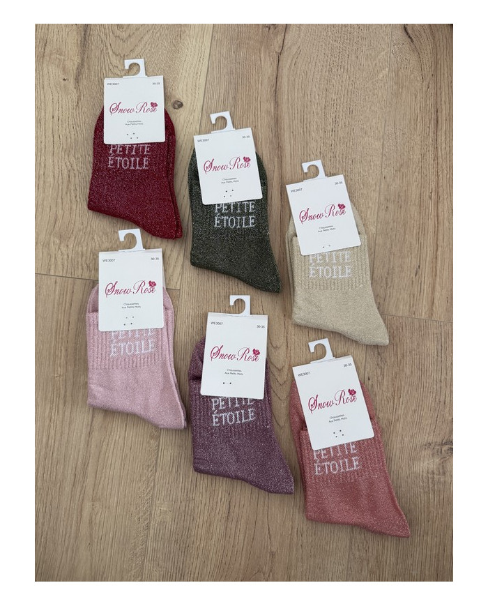Chaussettes pailletées "PETIT ETOILE" - Enfant (30-35)