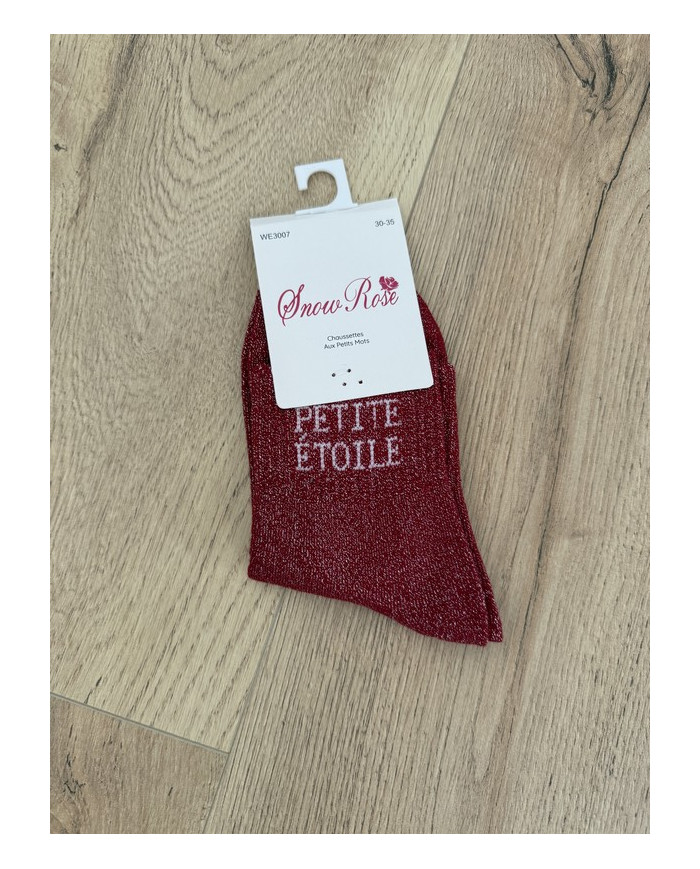 Chaussettes pailletées "PETIT ETOILE" - Enfant (30-35)