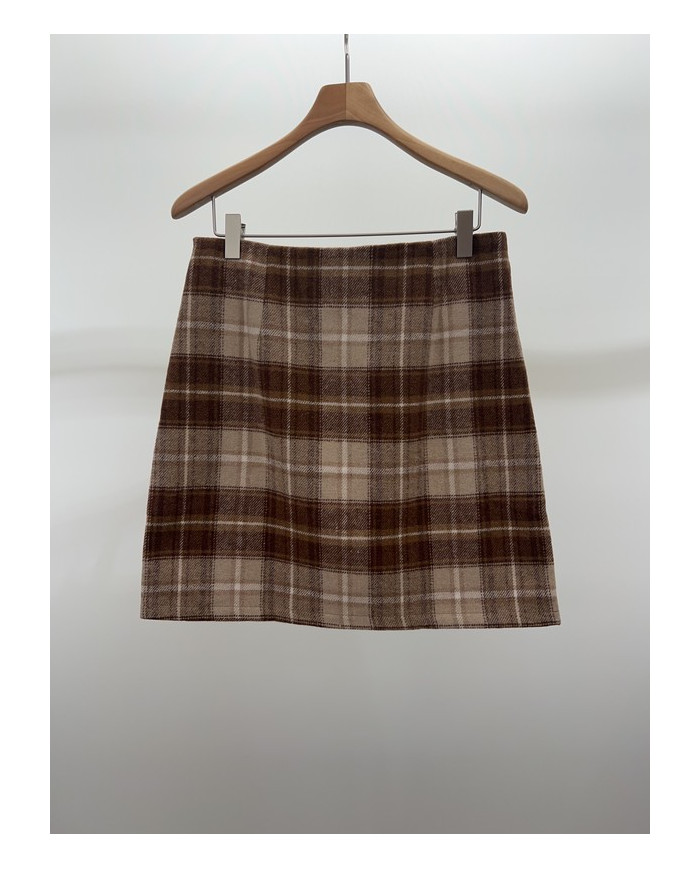 Jupe en laine à carreaux - TAILLE 34/36