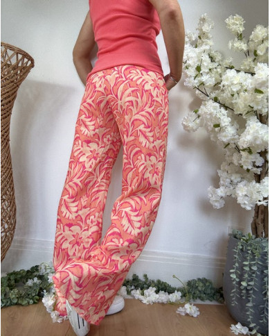 Pantalon fluide coloré Hawaï