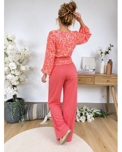 Top fluide coloré Hawaï
