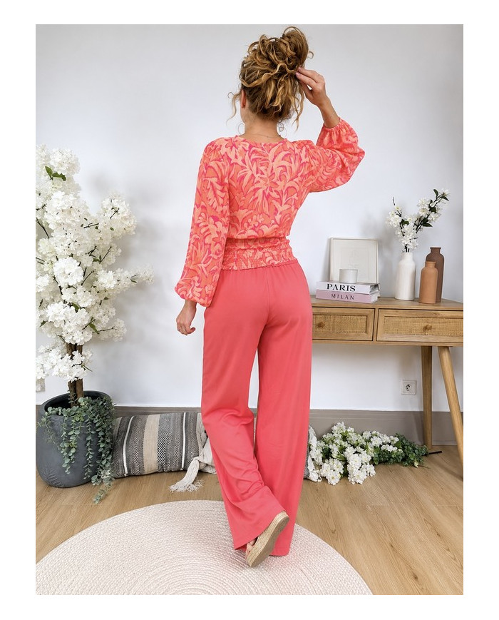 Top fluide coloré Hawaï