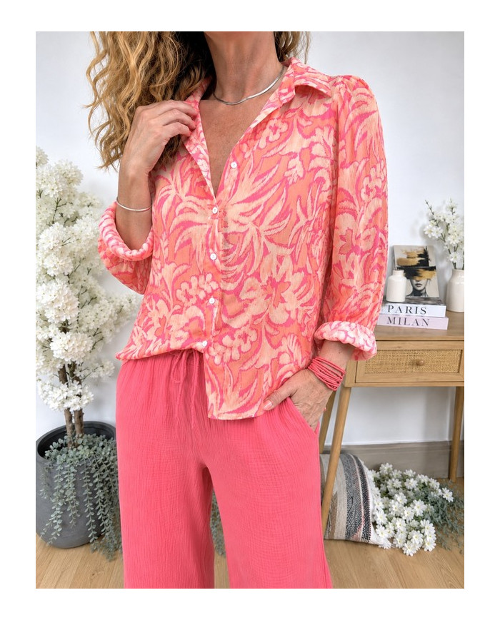 Chemise colorée Hawaï - taille S - M