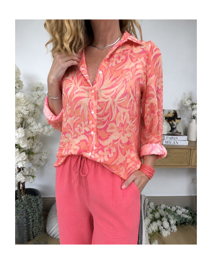Chemise colorée Hawaï - taille S - M