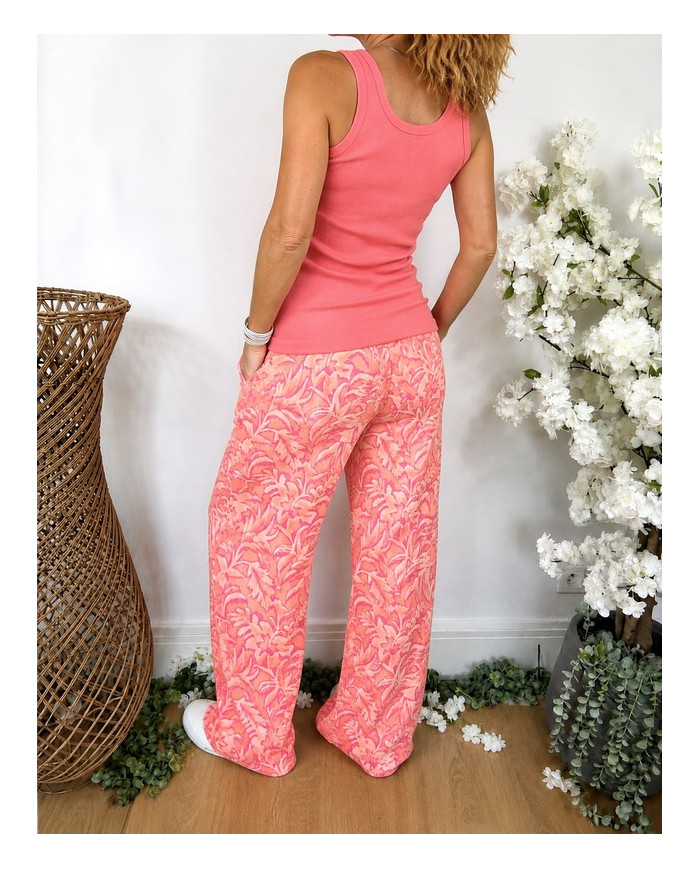Pantalon fluide coloré Hawaï