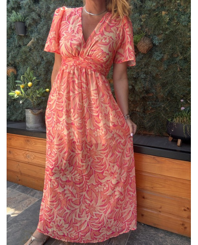 Robe longue Hawaï