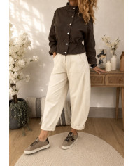Veste mi saison marron choco Flavie