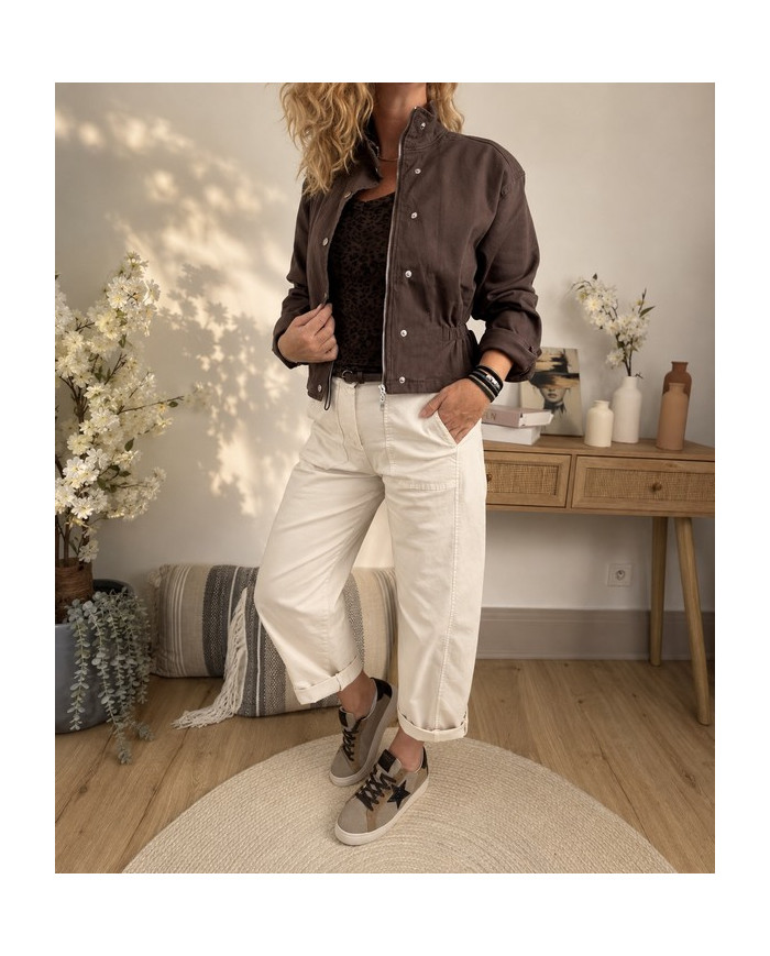 Pantalon ballon beige clair
