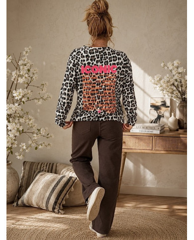 Sweat léopard "Iconic"