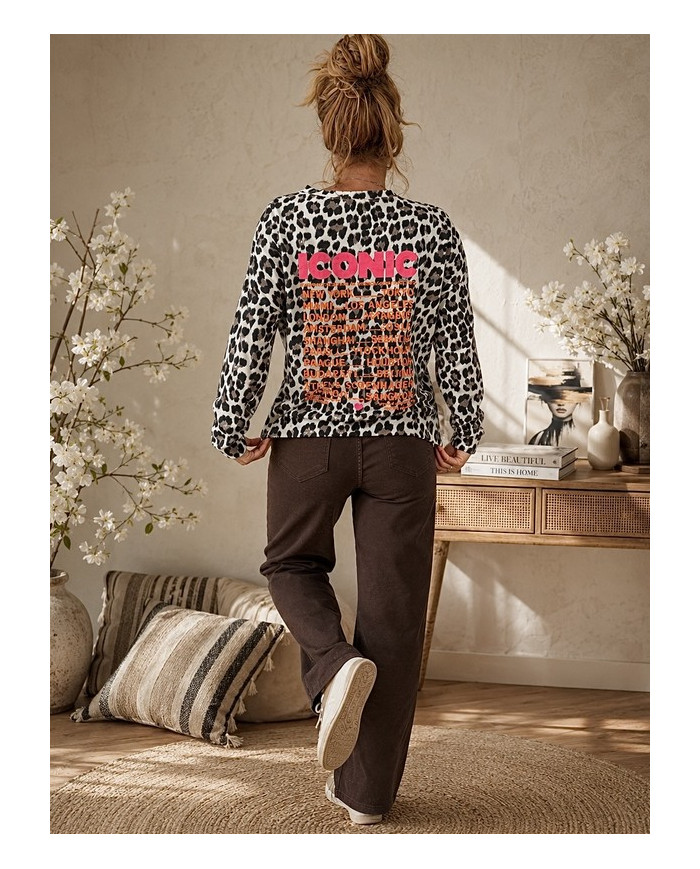 Sweat léopard "Iconic"