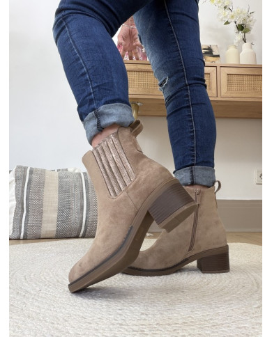 Bottines taupe