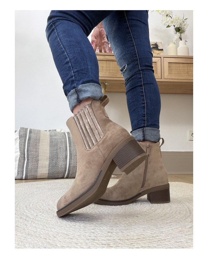 Bottines taupe
