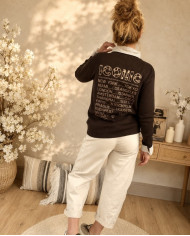 Pull "Iconic" chocolat