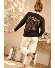 Pull "Iconic" chocolat