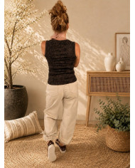 Pantalon Aladdin beige