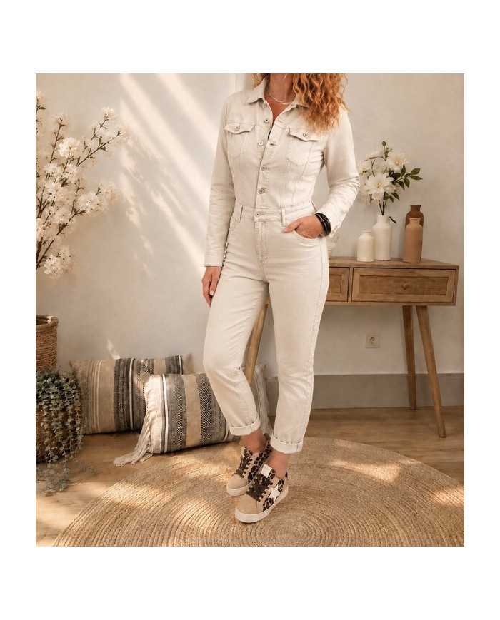 Combinaison pantalon beige