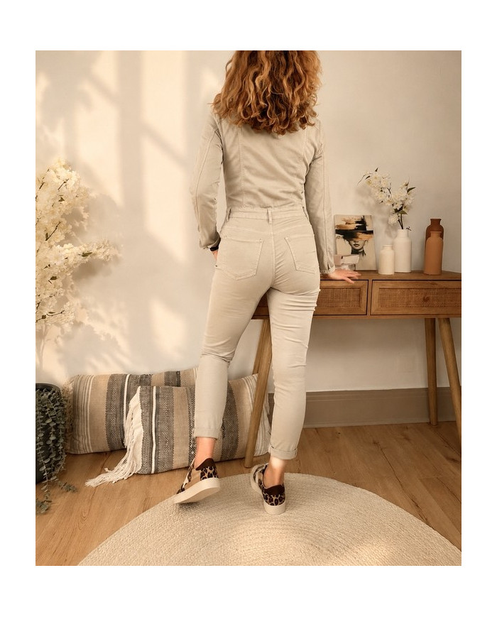 Combinaison pantalon beige