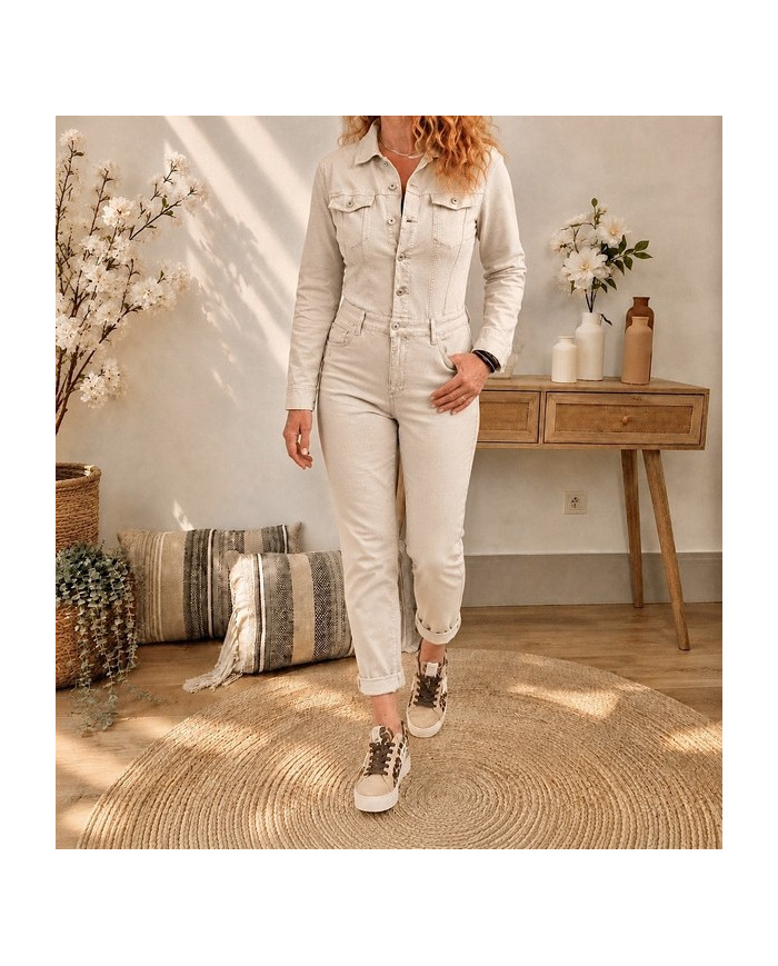 Combinaison pantalon beige