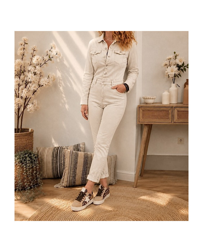 Combinaison pantalon beige