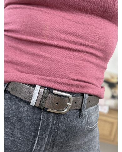 Ceinture gris anthracite