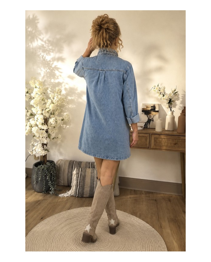 Robe en jean souple Alba
