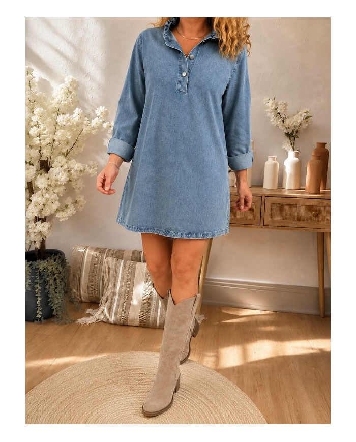 Robe en jean souple Alba