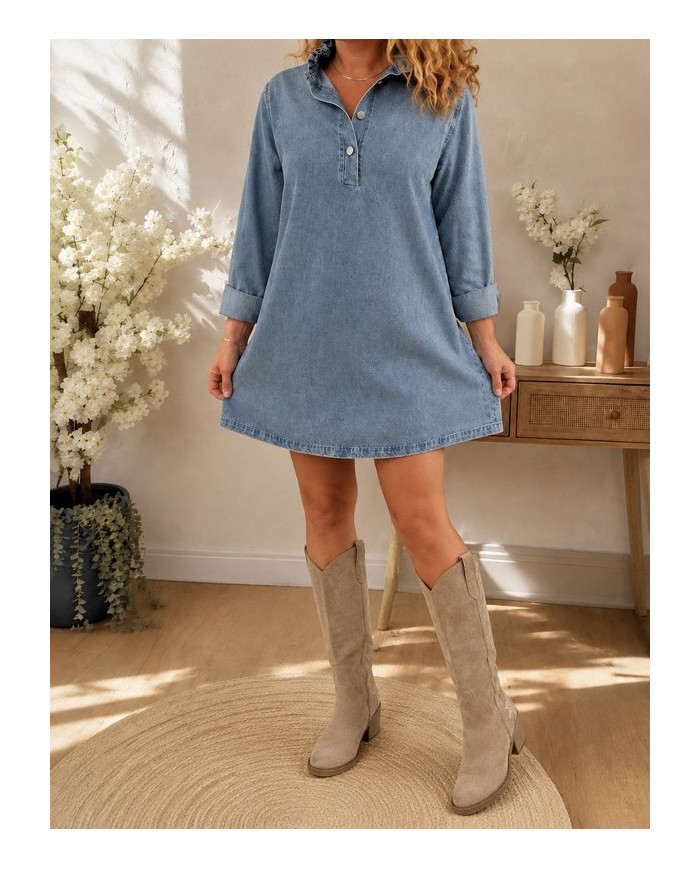 Robe en jean souple Alba