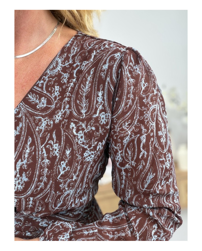 Robe choco imprimée Clarisse