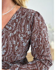 Robe choco imprimée Clarisse