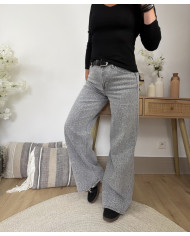 Jean imprimé léopard gris Paulo