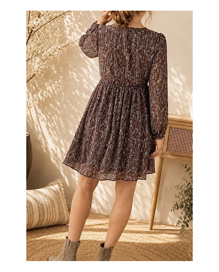 Robe choco imprimée Clarisse