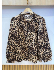 Blouse marron léop' Lillie