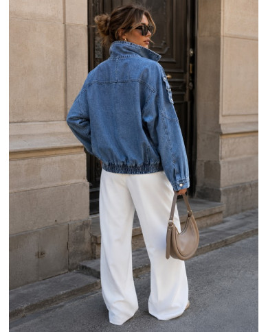 Veste perfecto mi saison en jean Laurine