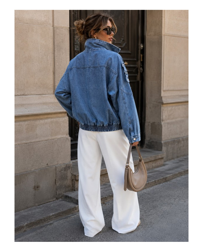 Veste perfecto mi saison en jean Laurine