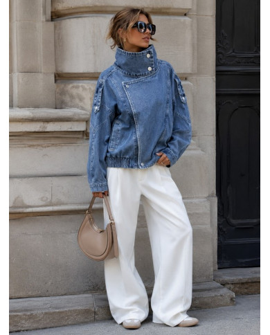 Veste perfecto mi saison en jean Laurine