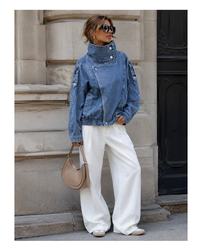 Veste perfecto mi saison en jean Laurine