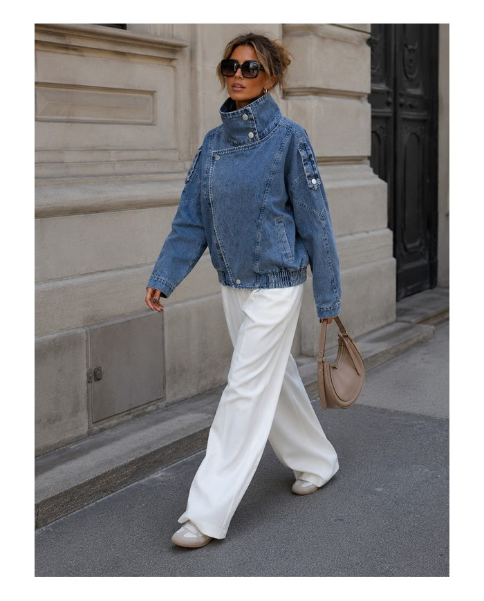 Veste perfecto mi saison en jean Laurine