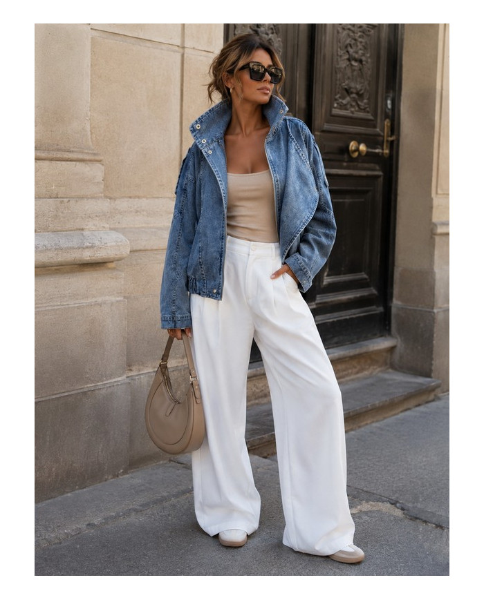 Veste perfecto mi saison en jean Laurine