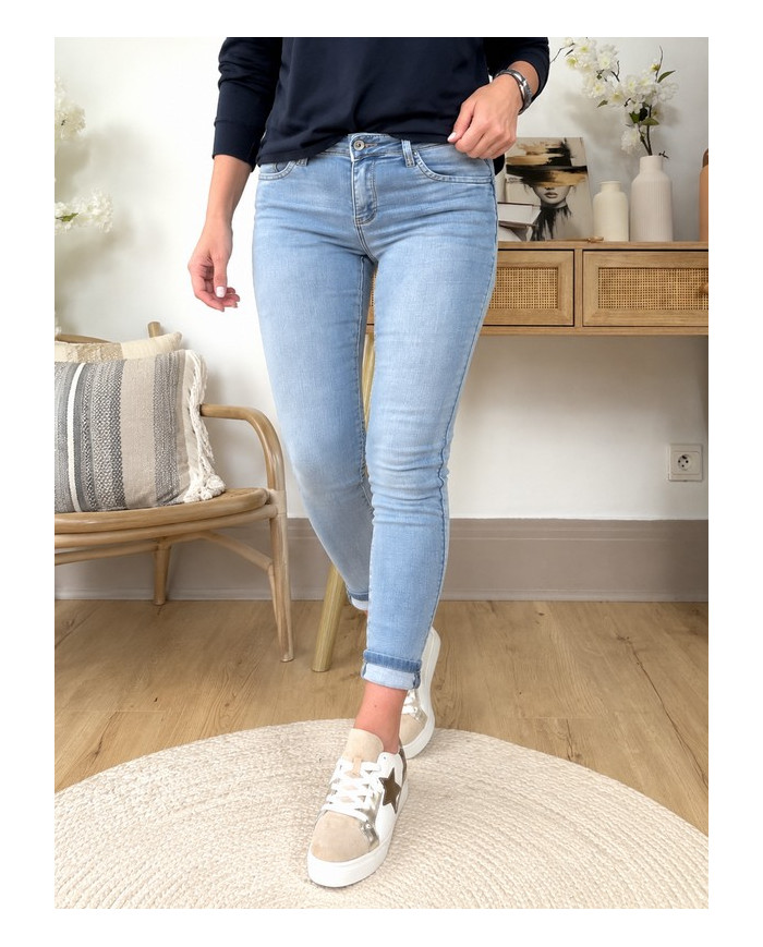 Jean slim push up bleu clair Firmin